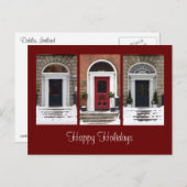 季節的なジョージ王朝のドアの郵便はがき シーズンポストカード (正面/裏面)