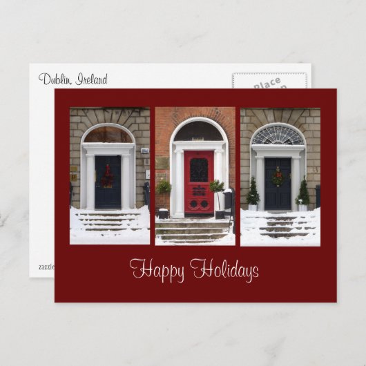 季節的なジョージ王朝のドアの郵便はがき シーズンポストカード (正面/裏面)