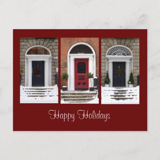 季節的なジョージ王朝のドアの郵便はがき シーズンポストカード (正面)