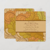 季節的な色の招待状 招待状 (正面/裏面)