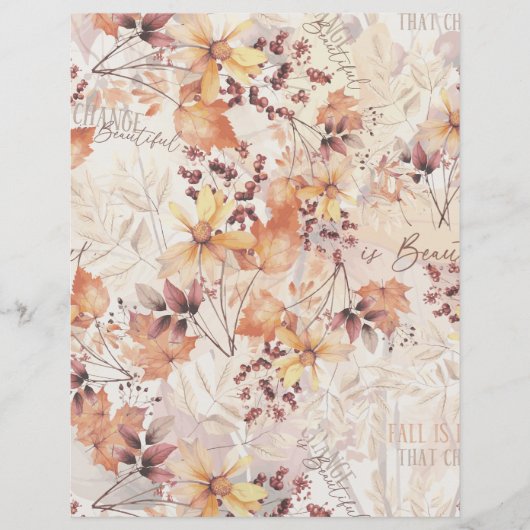 季節秋紙工芸品秋スクラップブック紙 (正面)