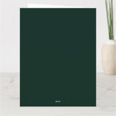 季節素朴の冬の松リース折り返し休日 カード (裏面)