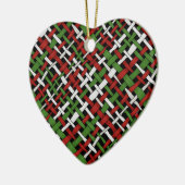 季節織りグラフィカルカラフルラップ セラミックオーナメント (左)