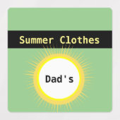 季節衣類保管庫/ホーム団体や組織 ラベル (デザイン1)