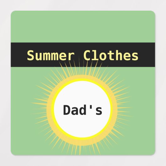 季節衣類保管庫/ホーム団体や組織 ラベル (デザイン1)