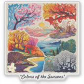 「季節調和デザイン」 シール (正面)