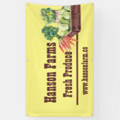 季節限定の道端ファームのカスタマイズ 横断幕 (縦)