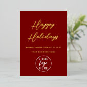 季節限定ビジネスフォイルホリデーカード 箔シーズンカード (立ち正面)