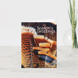 季節限定七面鳥の尾の羽ジェネリックホリデー シーズンカード