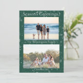 季節限定家族フォトクリスマスフラットカード カード (スタンド正面)
