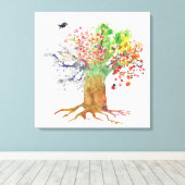 季節風の鳥のキャンバス キャンバスプリント (インサイチュ (ウッドフロア))