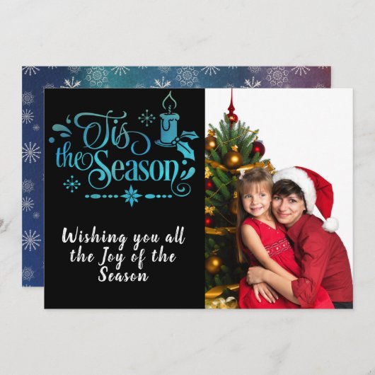 季節/クリスマスことわざ/両面フォト/ シーズンカード (正面/裏面)