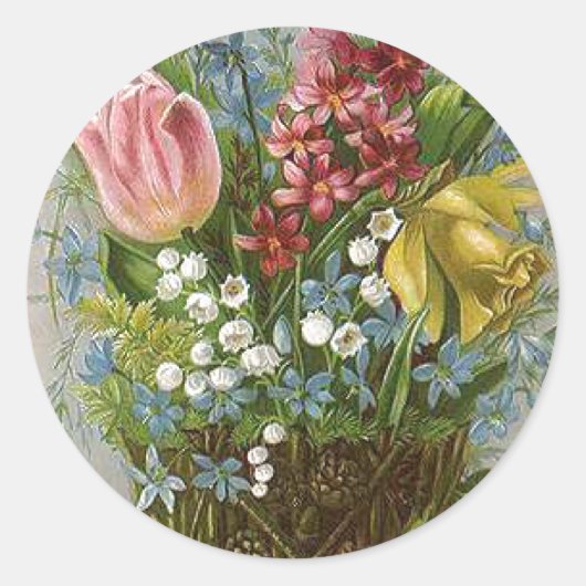 「季節」ステッカー ラウンドシール (正面)