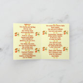 季節-秋のノートのサイズのサンプルカード シーズンカード (内部)