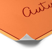 季節：秋のポスター ポスター (角)