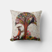 孤およびカラス クッション (正面)