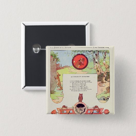 孤およびブドウ 缶バッジ (正面&裏面)