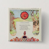 孤およびブドウ 缶バッジ (正面)