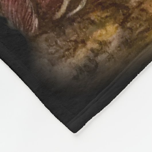 孤が言う何をアカギツネの動物の芸術のスケッチか。! フリースブランケット (角)