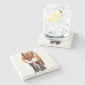 孤のコースター、孤の大理石の石造りのランチョンマット ストーンコースター (横)