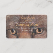 孤の写真は元の芸術の眼鏡技師を注目します 名刺 (正面)