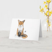 孤の挨拶状 カード (黄色い花)