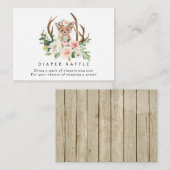 孤の素朴な花のおむつのラッフルのエンクロージャカード エンクロージャーカード (正面/裏面)