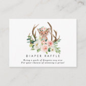 孤の素朴な花のおむつのラッフルのエンクロージャカード エンクロージャーカード (正面)