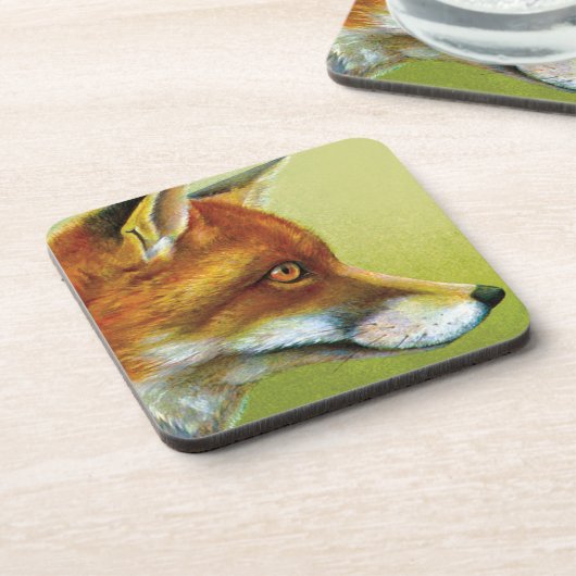 孤の芸術の一組の6つのコースターのポートレート コースター (左側)