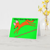 孤は何を言いますか。 カード (黄色い花)