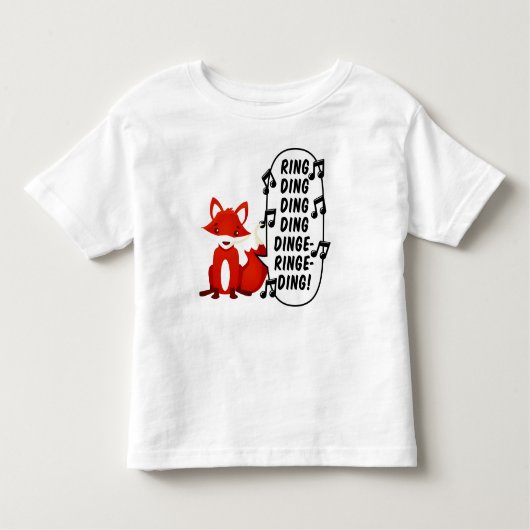 孤は何を言いますか。 トドラーTシャツ (正面)