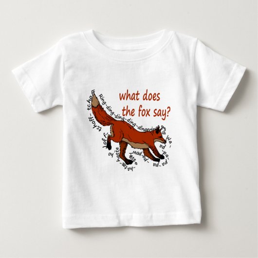 孤は何を言いますか。 ベビーTシャツ (正面)