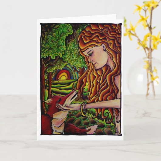 孤カードの看守 カード (黄色い花)