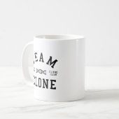 孤児の黒いチームクローン コーヒーマグカップ (正面左)