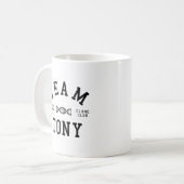 孤児の黒いチームトニー コーヒーマグカップ (正面左)