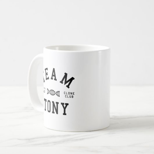 孤児の黒いチームトニー コーヒーマグカップ (正面左)