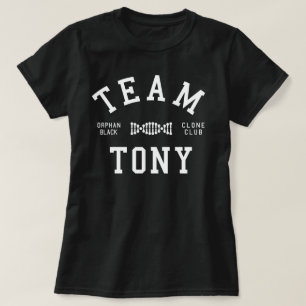 孤児の黒いチームトニー Tシャツ