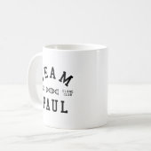 孤児の黒いチームポール コーヒーマグカップ (正面左)