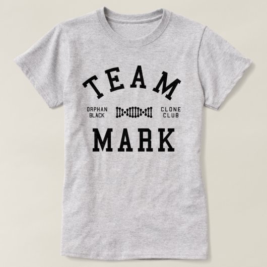 孤児の黒いチーム印 Tシャツ (デザイン正面)
