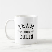 孤児の黒いチームColin コーヒーマグカップ (左)