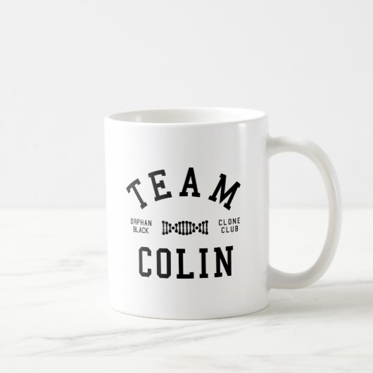 孤児の黒いチームColin コーヒーマグカップ (右)