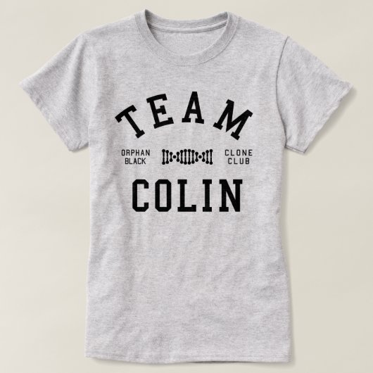 孤児の黒いチームColin Tシャツ (デザイン正面)