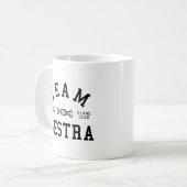 孤児の黒いチームSestra コーヒーマグカップ (正面左)