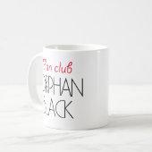 孤児の黒いファン・クラブ コーヒーマグカップ (正面左)