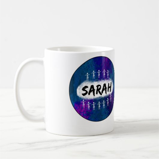 孤児の黒いマグ-サラ コーヒーマグカップ (左)