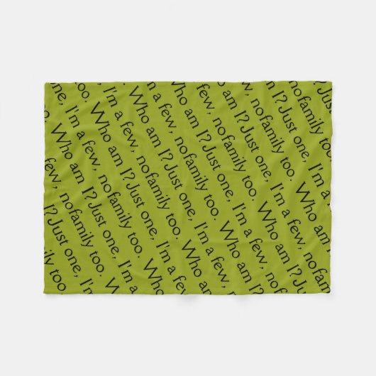 孤児の黒い姉妹関係クラブからの句を渡して下さい フリースブランケット (正面(横))