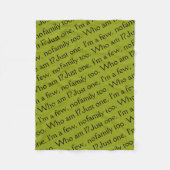 孤児の黒い姉妹関係クラブからの句を渡して下さい フリースブランケット (正面)