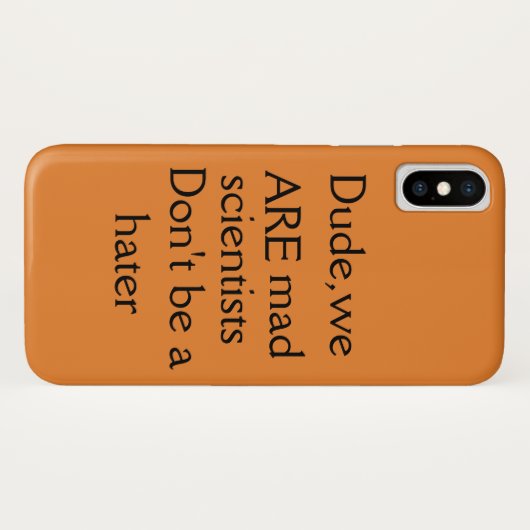 孤児の黒い引用文の男私達は気違いの科学者です Case-Mate iPhoneケース (裏面(横))