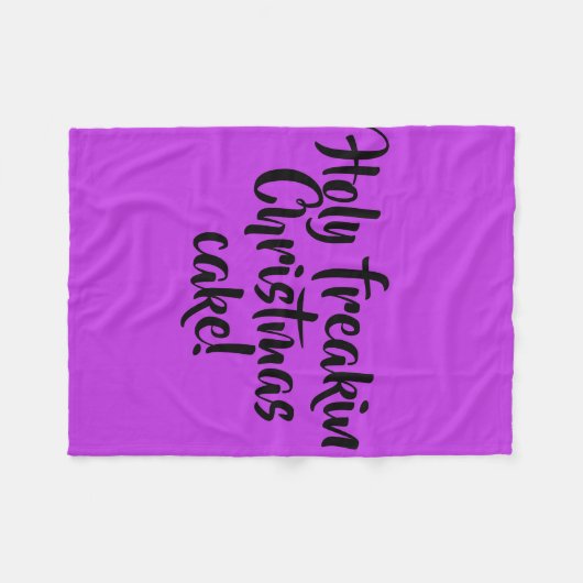 孤児の黒い引用文のholtのfreakinのクリスマスのケーキ フリースブランケット (正面(横))