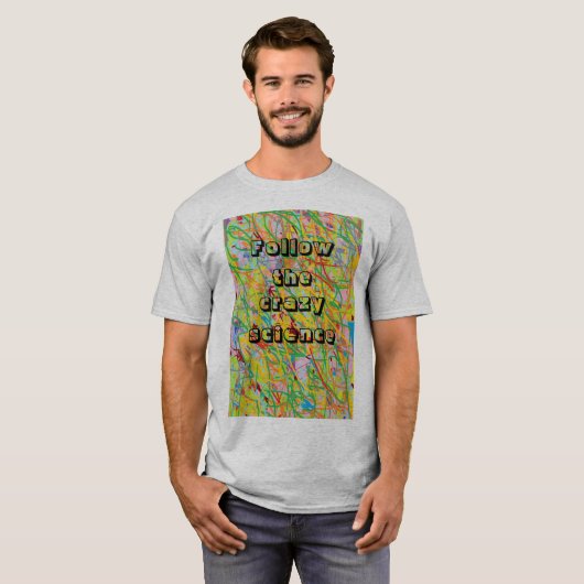 孤児の黒い引用文は熱狂するな科学を後を追います Tシャツ (正面フル)